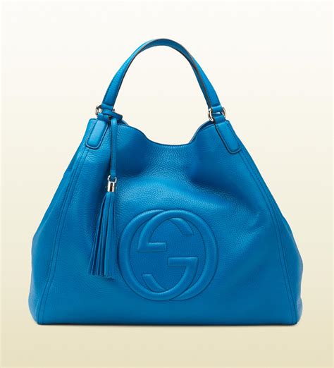 gucci blue crocodile bag|Gucci soho shoulder bag large.